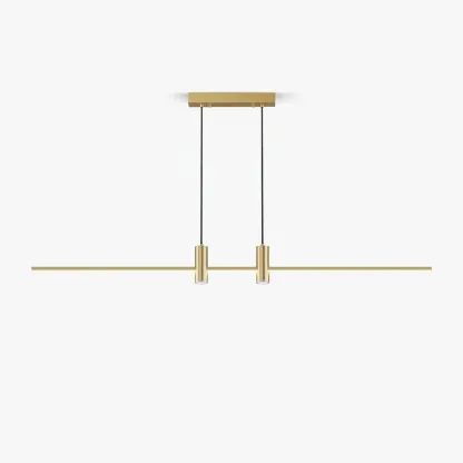 Edge Modern Unusual Long Metal Pendant Light Dining Living Room