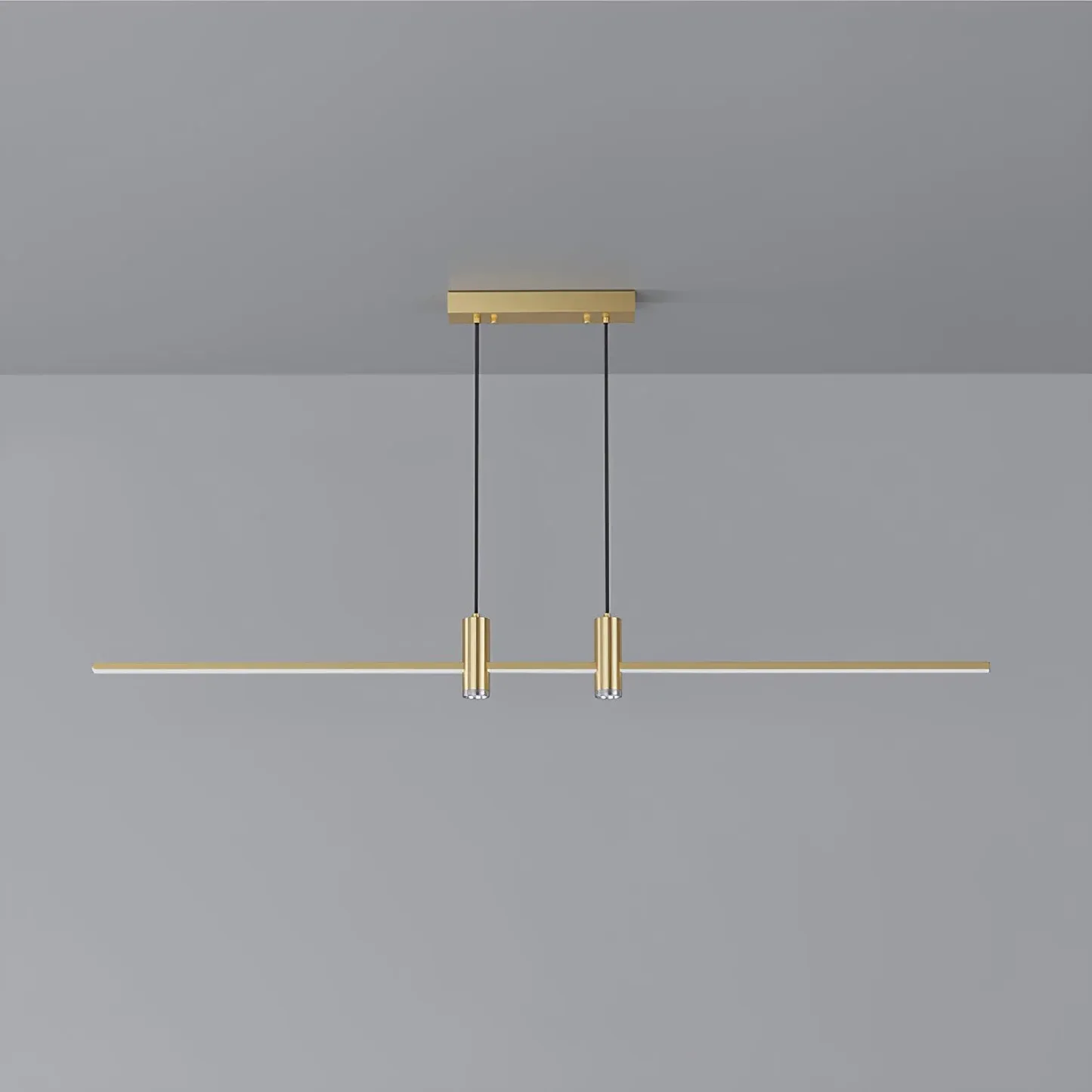 Modern Unusual Long Metal Pendant Light Dining Living Room | Las Sola