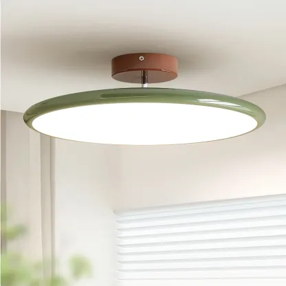 Hailie Multicolor Metal Cream Ceiling Light Bedroom Living Room