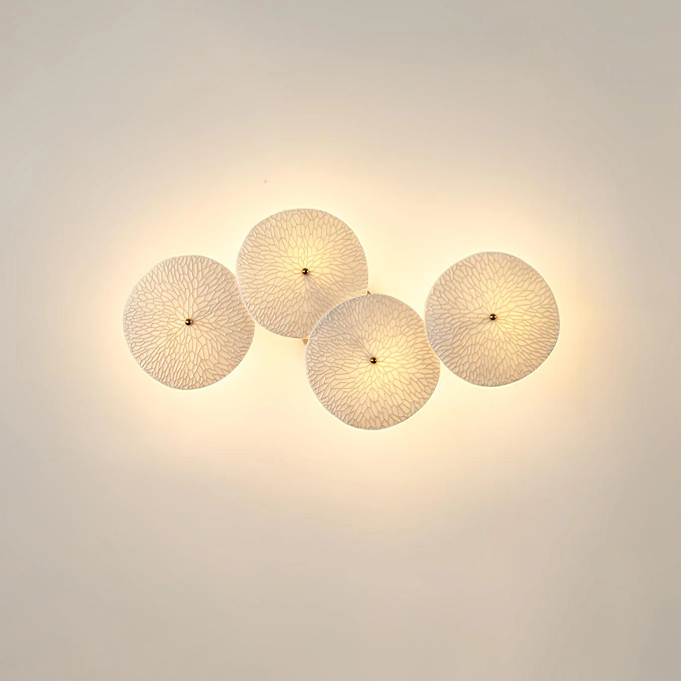 Byers Minimalism Gold White Ceramic Metal Wall Lamp Bedroom Living Room