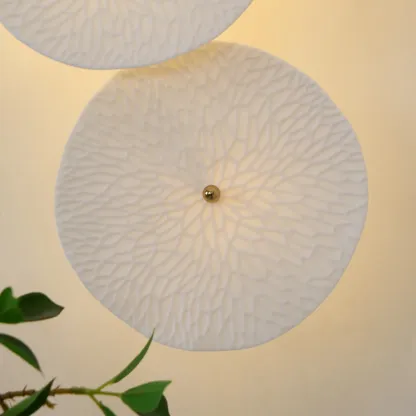 Byers Minimalism Gold White Ceramic Metal Wall Lamp Bedroom Living Room