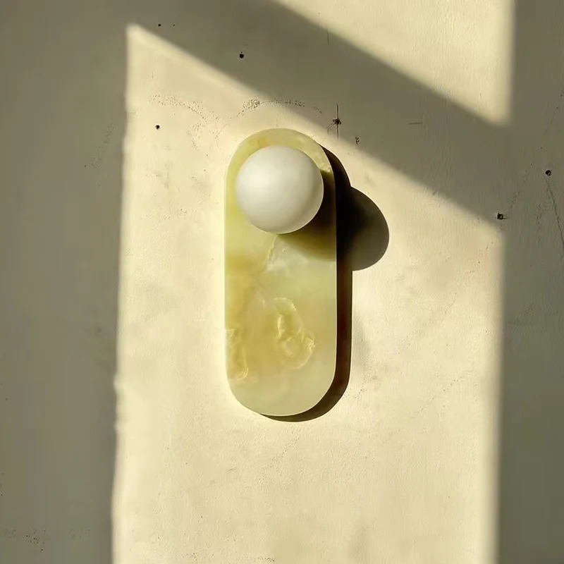 Jade Marble Minimalism Wall Lamp