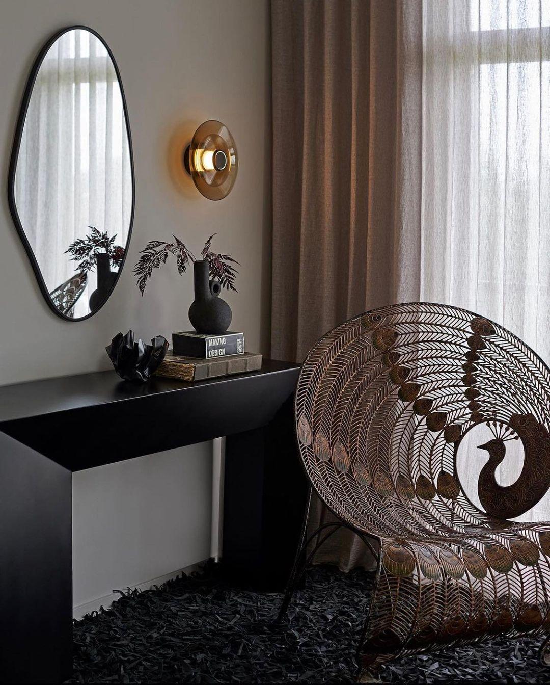 Hailie Vintage Round Glass Wall Light Shades Bedroom Hallway Kitchen