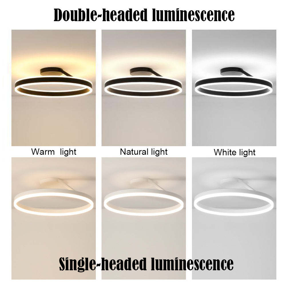 Arisha LED ceiling light: warm, natural, white light options. Arisha Modern Circle Flush Mount Ceiling Light Bedroom