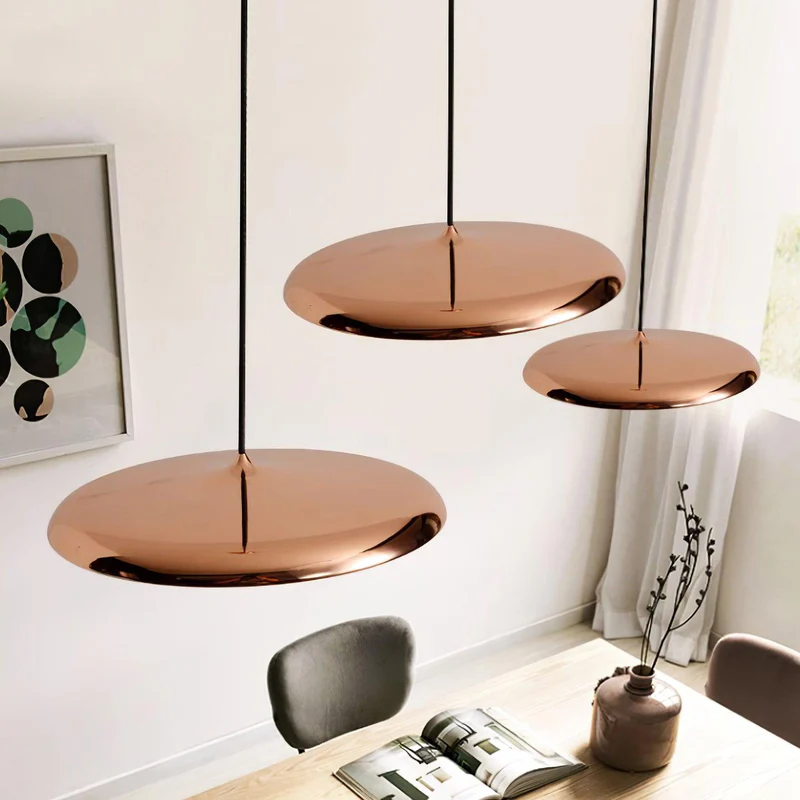 Morandi Macaron Plate Pendant Lights