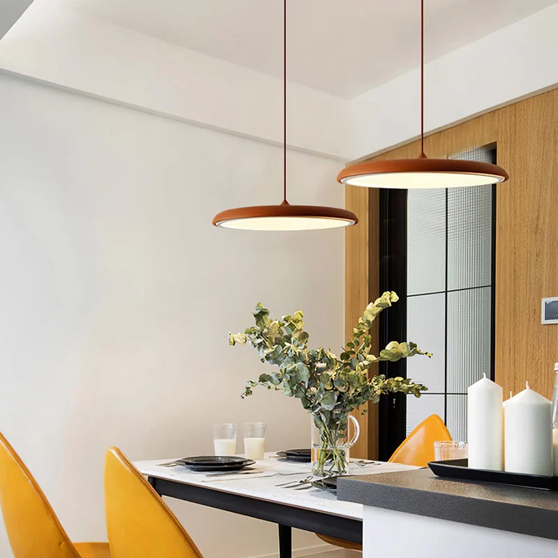Morandi Macaron Plate Pendant Lights