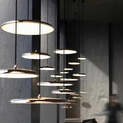 Morandi Macaron Plate Pendant Lights