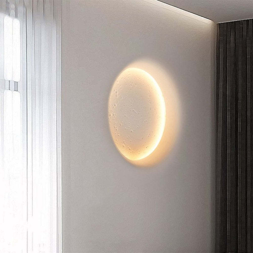 Elif Moon Wall Lamp: Minimalist modern wall lighting Elif Decorative Moon Metal Gypsum Wall Lamp