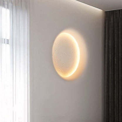 Elif Moon Wall Lamp: Minimalist modern wall lighting Elif Decorative Moon Metal Gypsum Wall Lamp