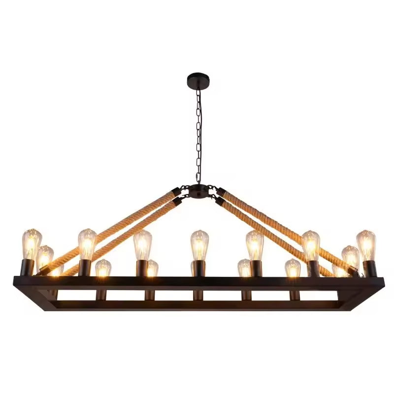 Epoch Design Industrial Pendant Light with exposed bulbs