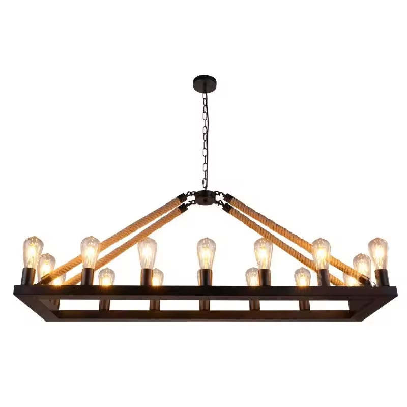 Epoch Design Industrial Pendant Light with exposed bulbs