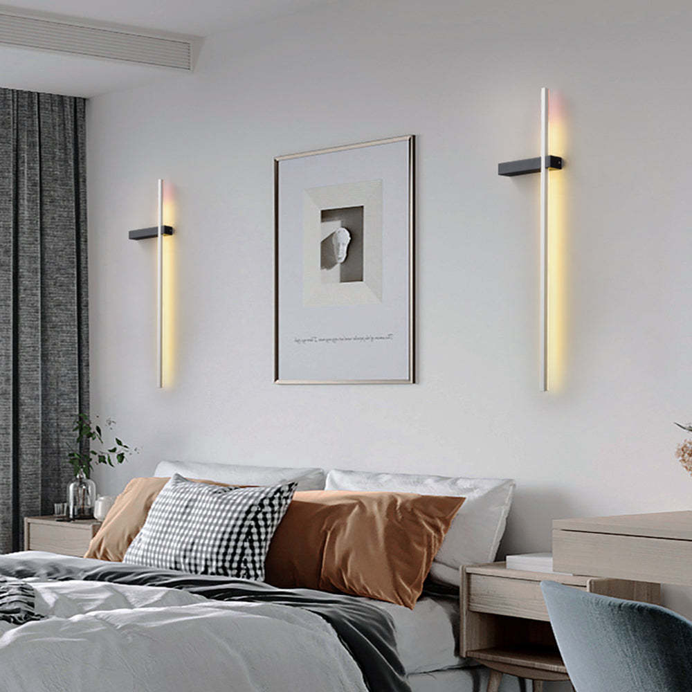 Minimalist Edge Wall Lamp in Bedroom, Modern lighting solution