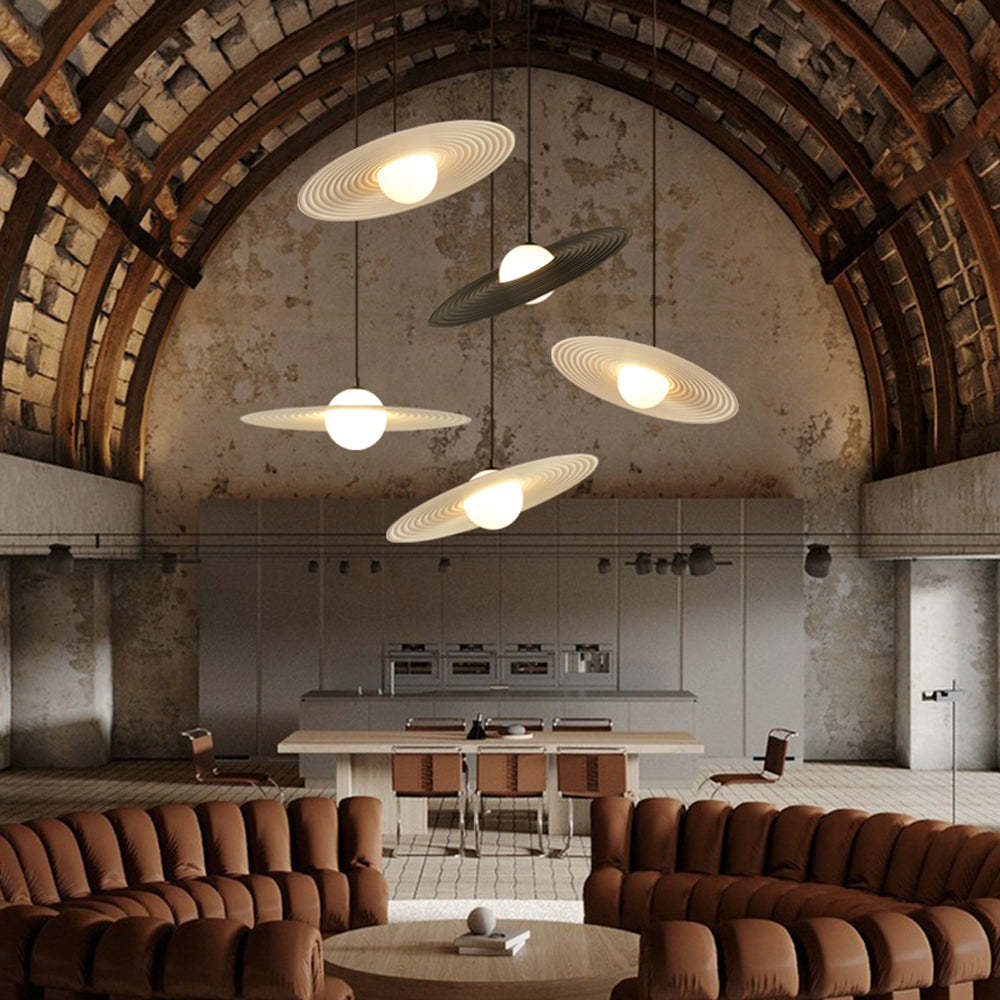 Cairns Minimalist Pendant Lights in Living Room
