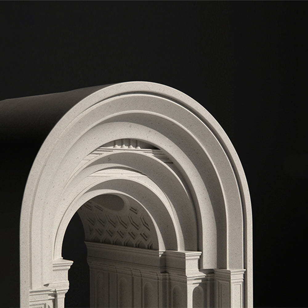 Félicie Gypsum Table Lamp - Art Deco Candle Design Félicie Art Deco Dome Candle Gypsum Table Lamp