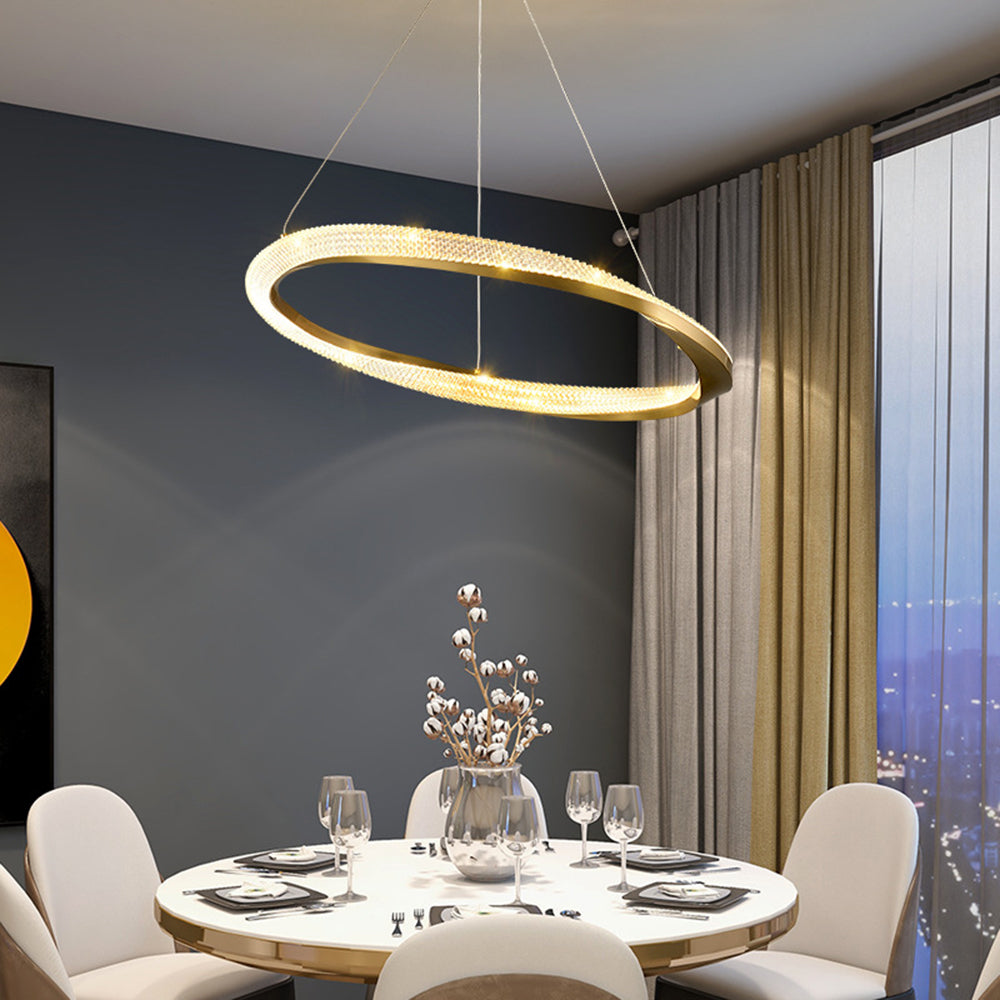 Arisha LED Ring Pendant Light over Dining Table