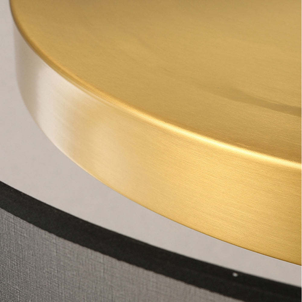 Close-up of gold Quinn LED Ceiling Light detail