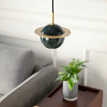 Valentina Modern Sphere Marble Pendant Light Bedroom Dining Room
