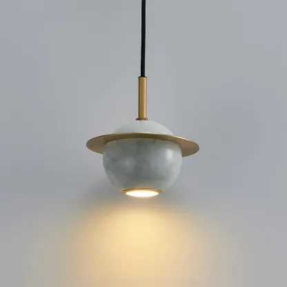 Valentina Modern Sphere Marble Pendant Light Bedroom Dining Room