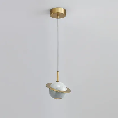 Valentina Modern Sphere Marble Pendant Light Bedroom Dining Room