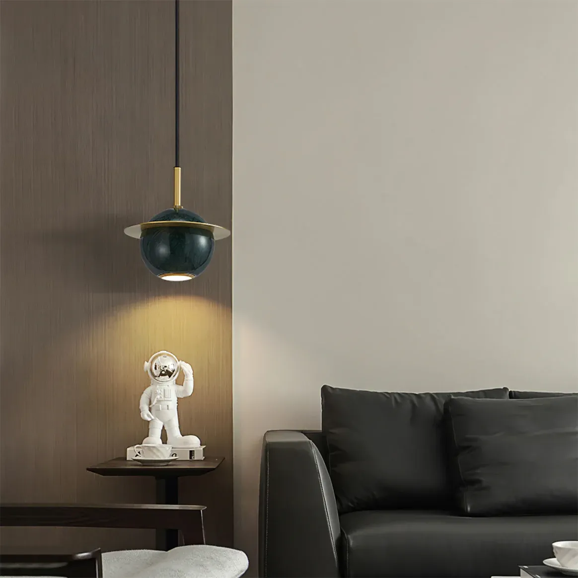 Valentina Modern Sphere Marble Pendant Light Bedroom Dining Room