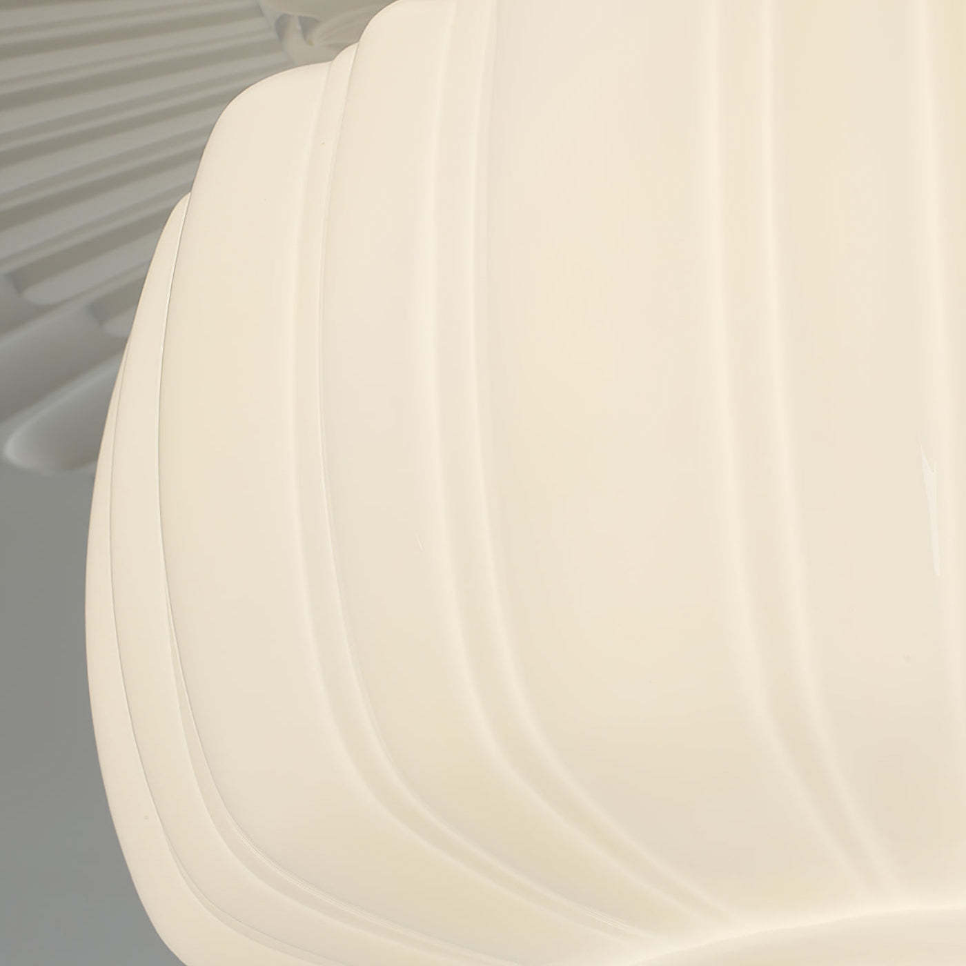 Nielsen Modern Ceiling Light Detail - Ribbed Glass Shade