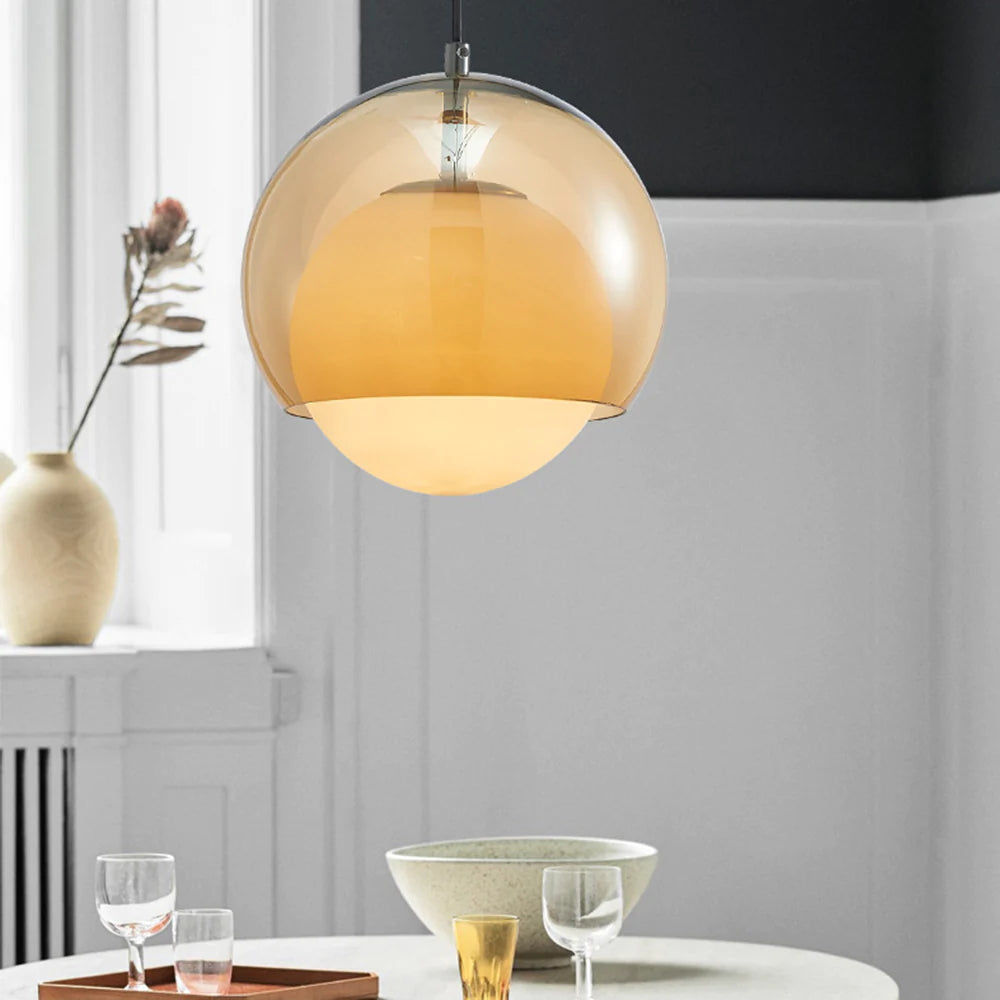 Valentina Pendant Light in dining room setting, modern lighting