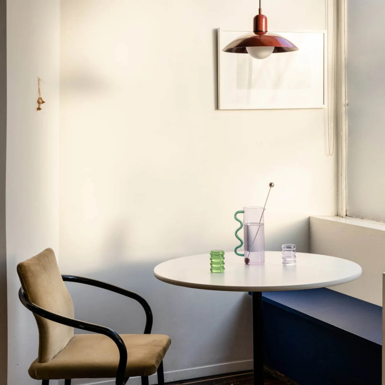 Dining room with Morandi pendant light and table