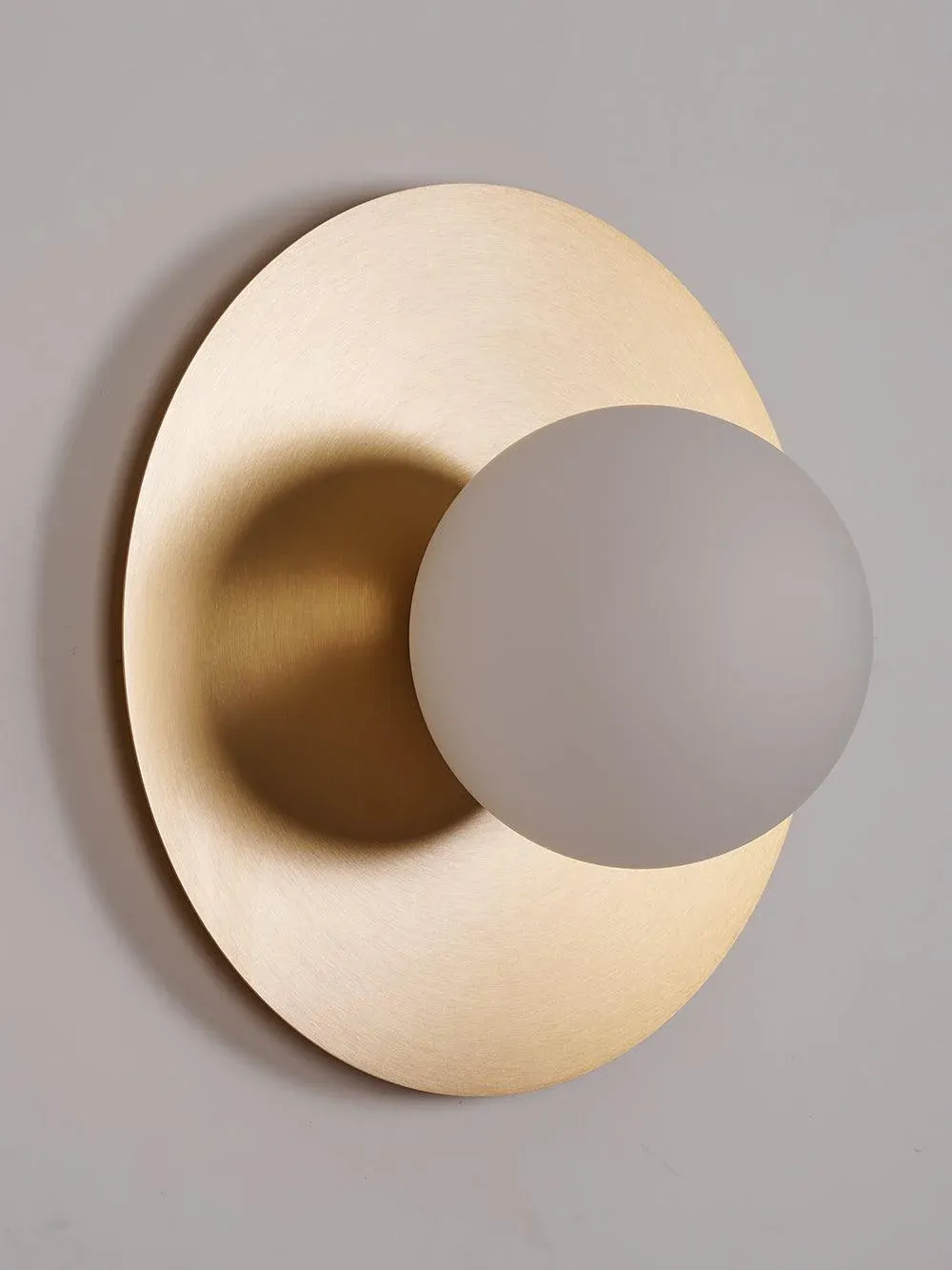 Orr Modern Minimalism Round Glass Wall Light Bedroom Living Room