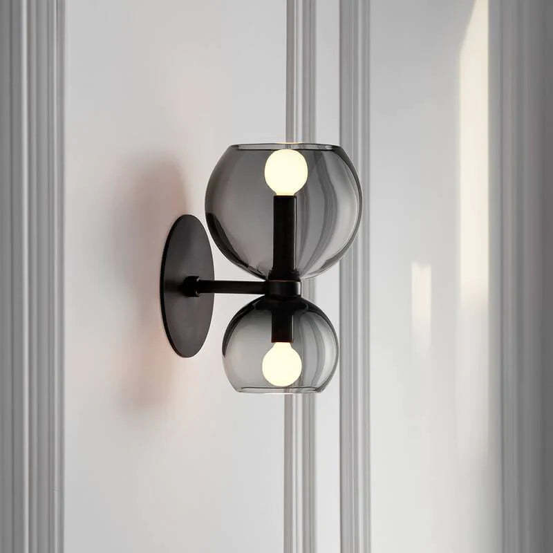Valentina Modern Wall Sconce - Metal and Glass Fixture