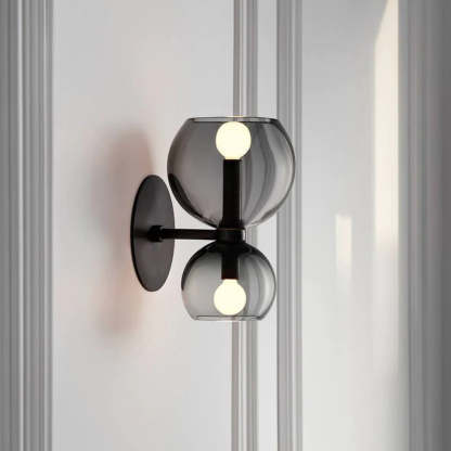 Valentina Modern Wall Sconce - Metal and Glass Fixture