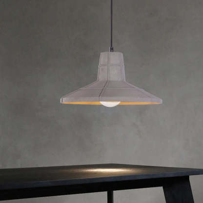 Byers Industrial Pendant Light, Concrete Shade, Indoor Lighting
