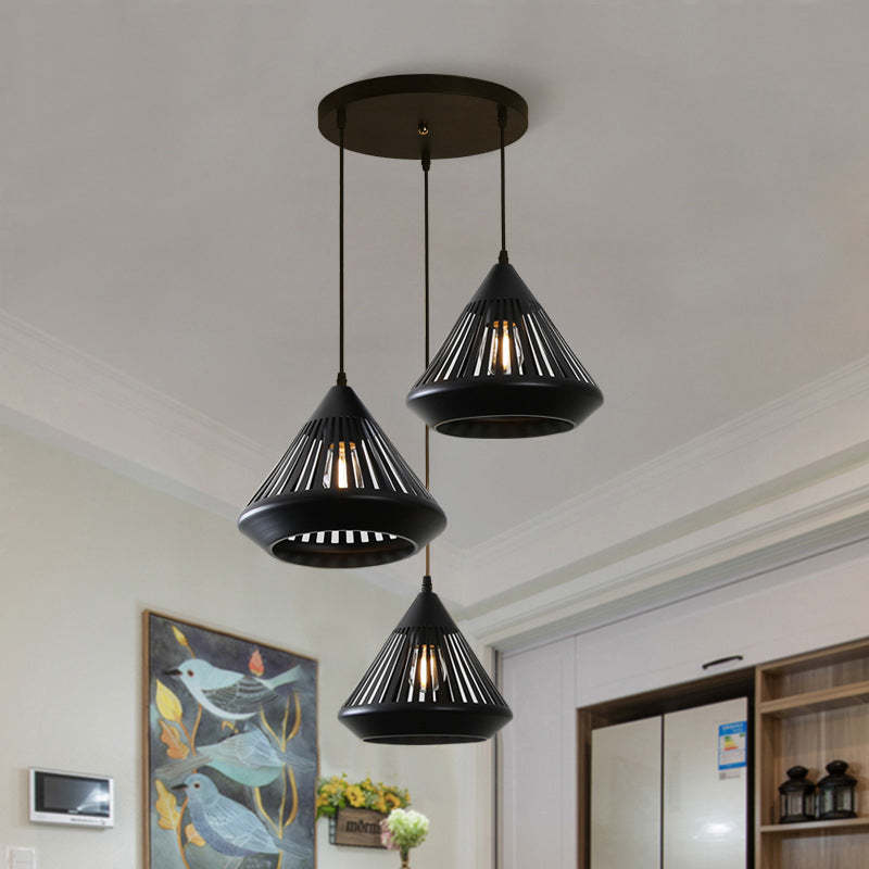 Black minimalist pendant lights for dining room