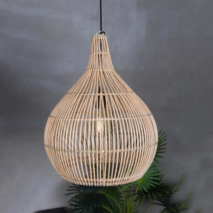 Muto Rattan Pendant Light - Japanese style for bedroom and dining room