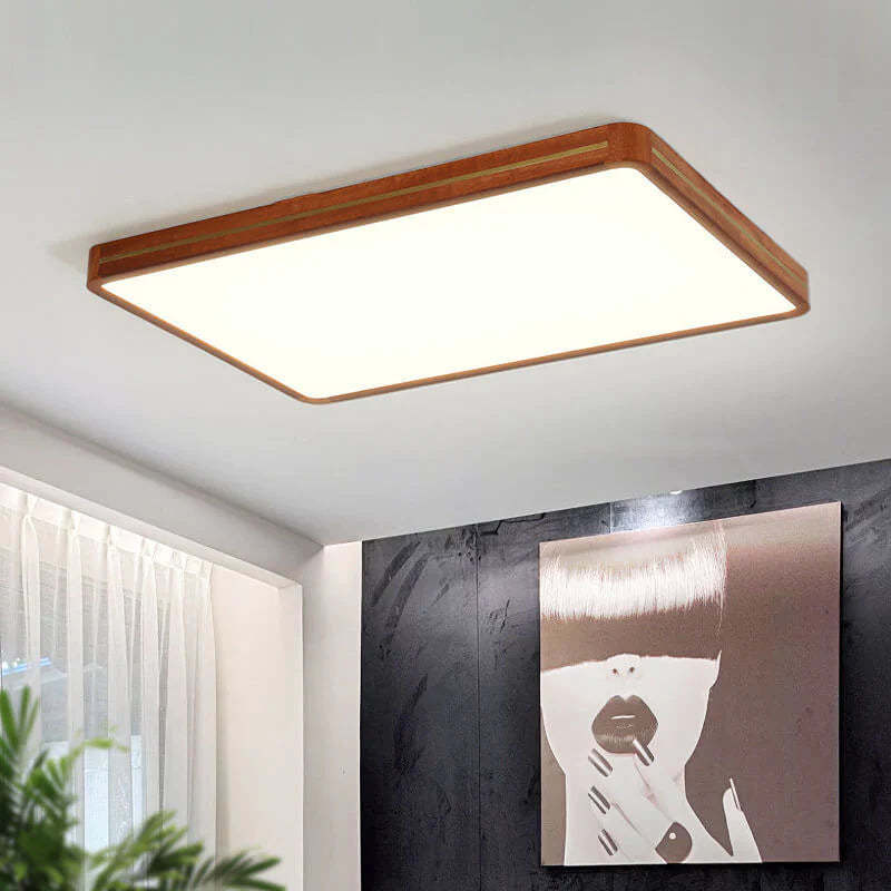 Ozawa Modern Flush Mount Ceiling Light in Living Room