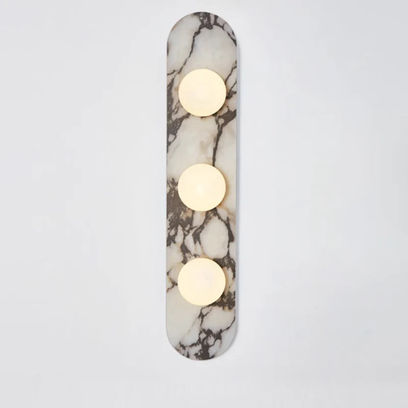 Jade White Marble Wall Lamp