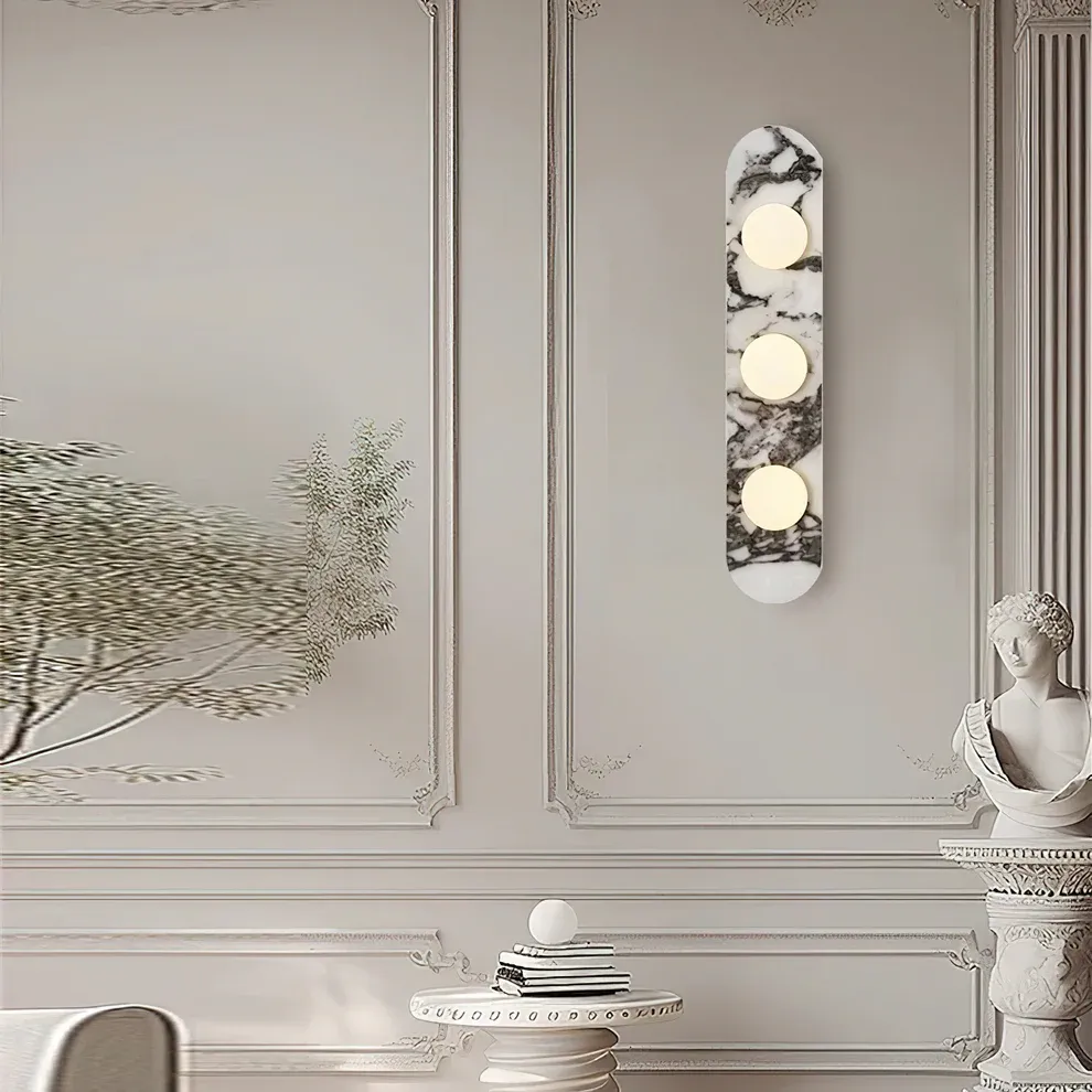 Jade White Marble Wall Lamp
