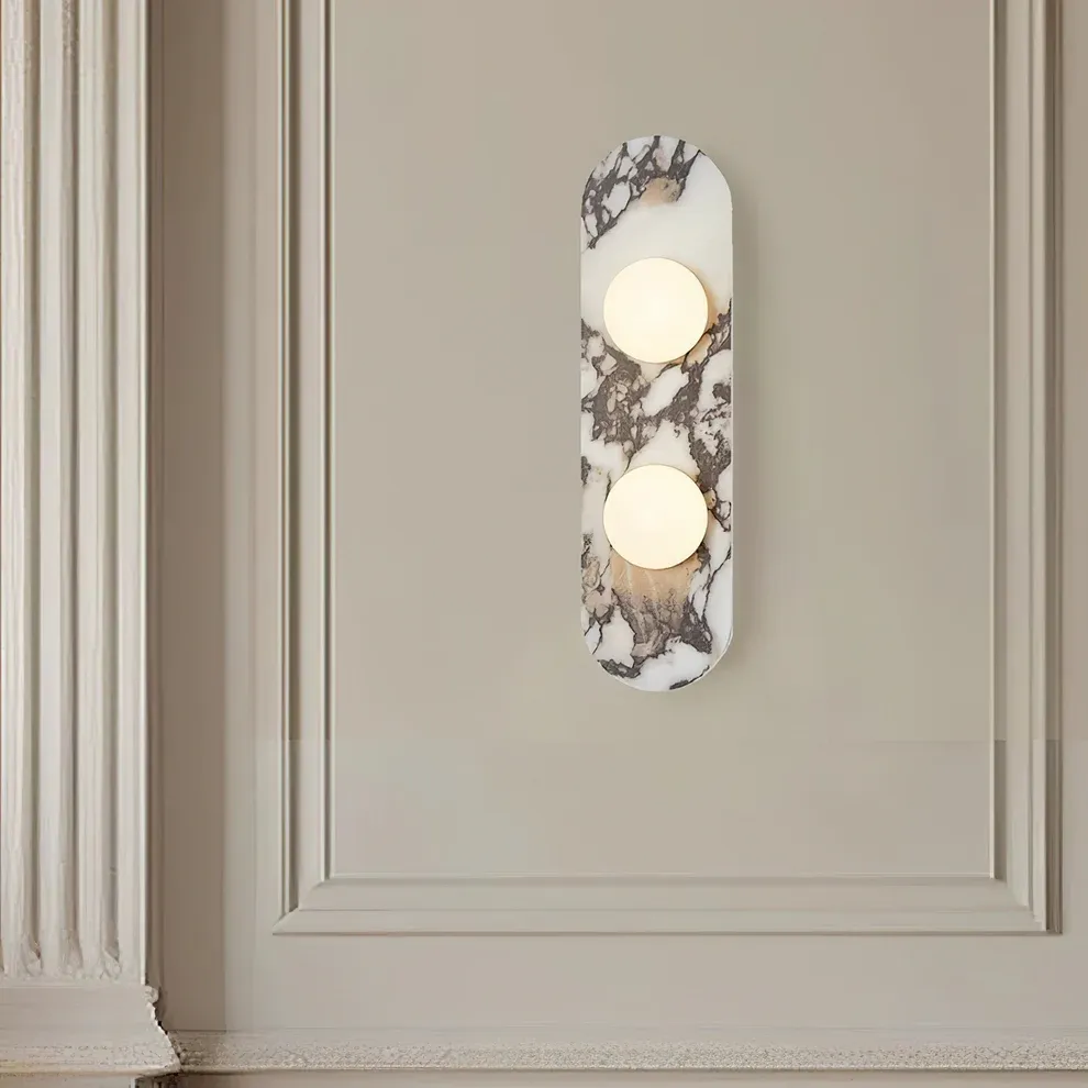 Jade White Marble Wall Lamp