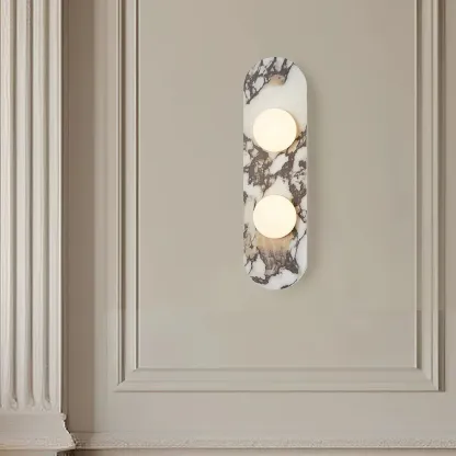 Jade White Marble Wall Lamp