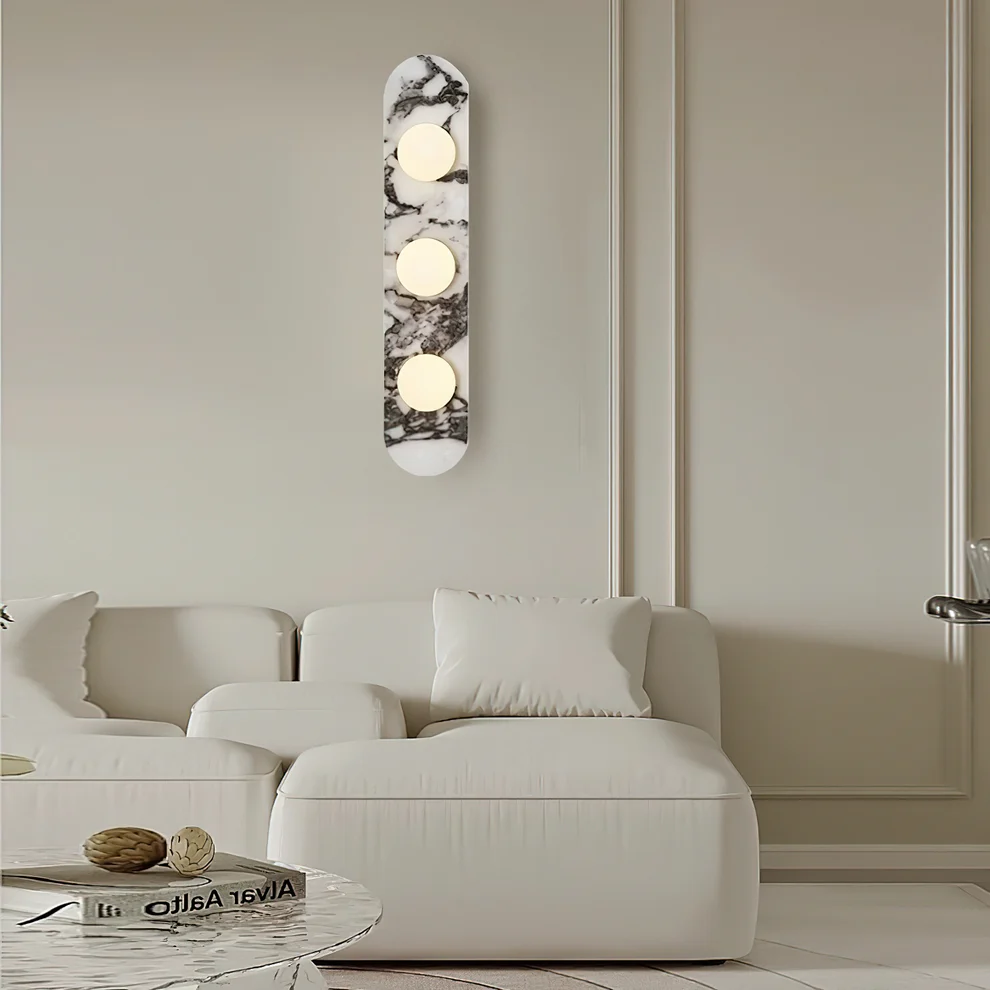 Jade White Marble Wall Lamp