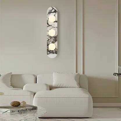 Jade White Marble Wall Lamp