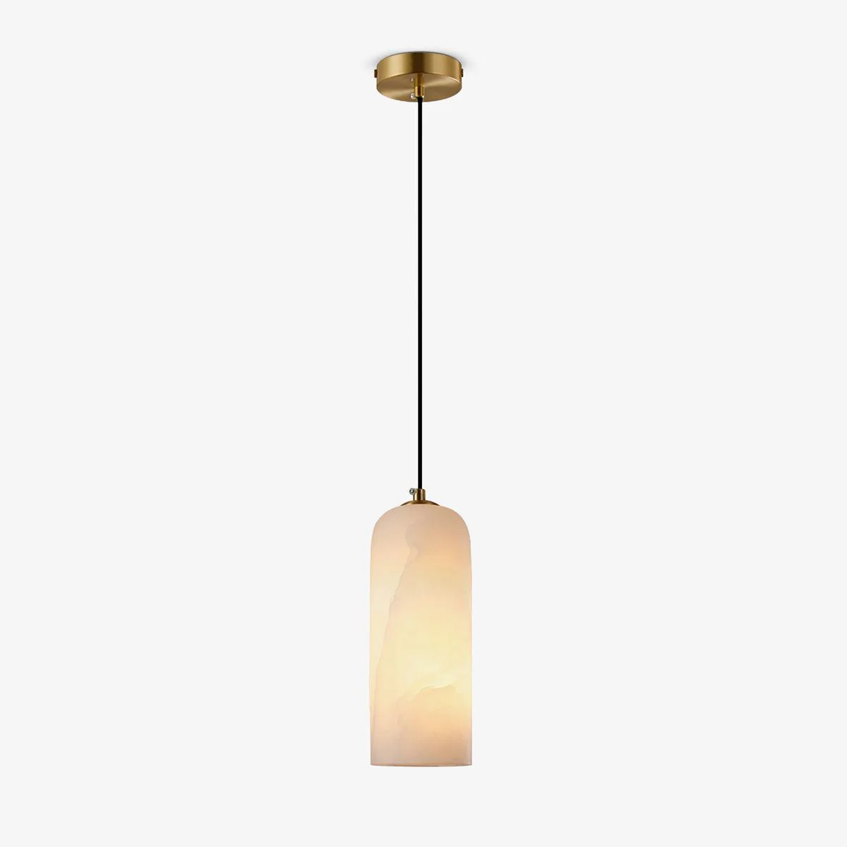 Jade Minimalism Metal Alabaster Pendant Light Bedroom Living Room