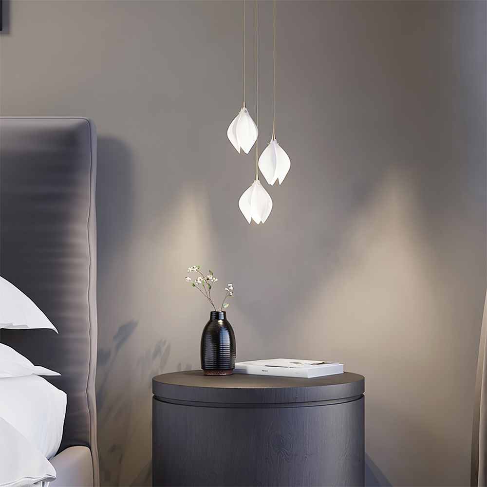 Alana Pendant Light in Bedroom - Las Sola Lighting