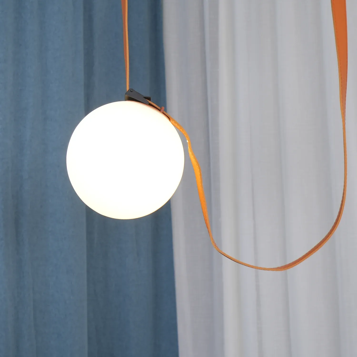 Valentina Modern Unusual Leather Canvas Pentand Light Living Room Bedroom
