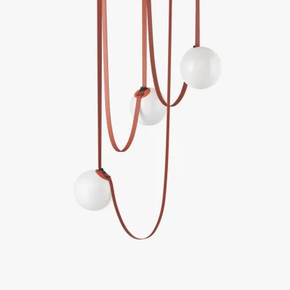 Valentina Modern Unusual Leather Canvas Pentand Light Living Room Bedroom