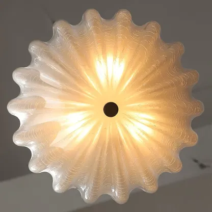 Quinn Modern Round Glass Ceiling Light Shades Bedroom Living Room