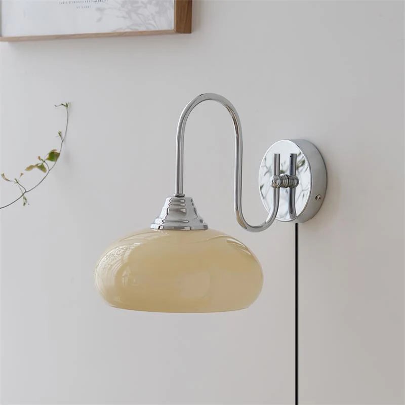 Hailie Glass Plug-in Wall Lamp