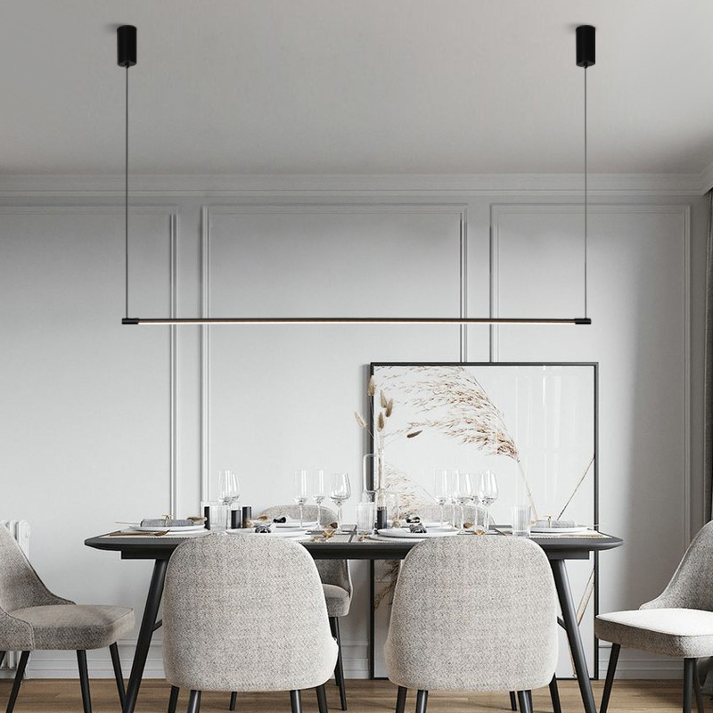 Edge Minimalist Linear Pendant Light Living Room