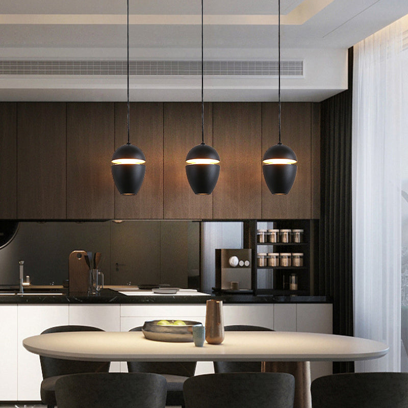 Hailie pendant lights over dining table