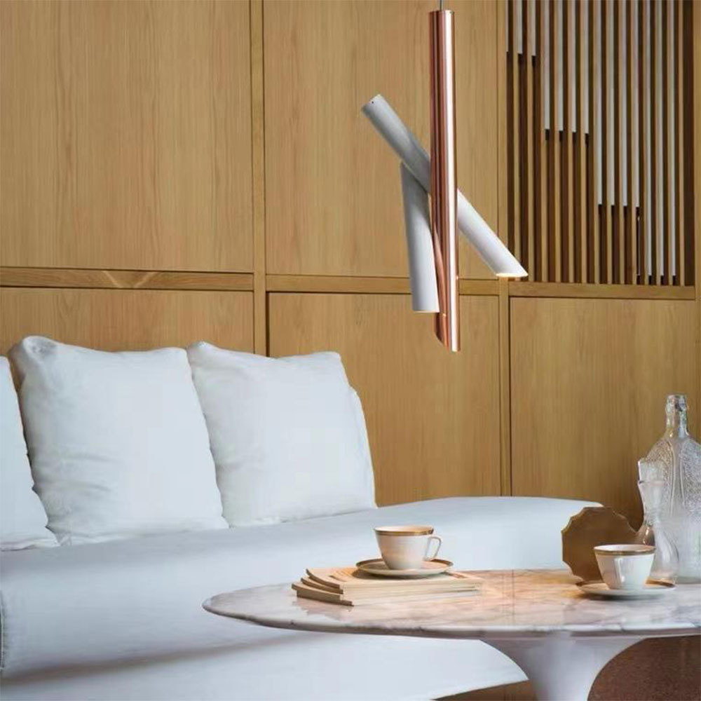 Hailie Pendant Light above bed, modern bedroom lighting