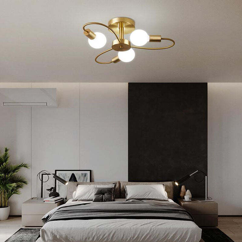 Valentina ceiling light fixture in a modern bedroom setting